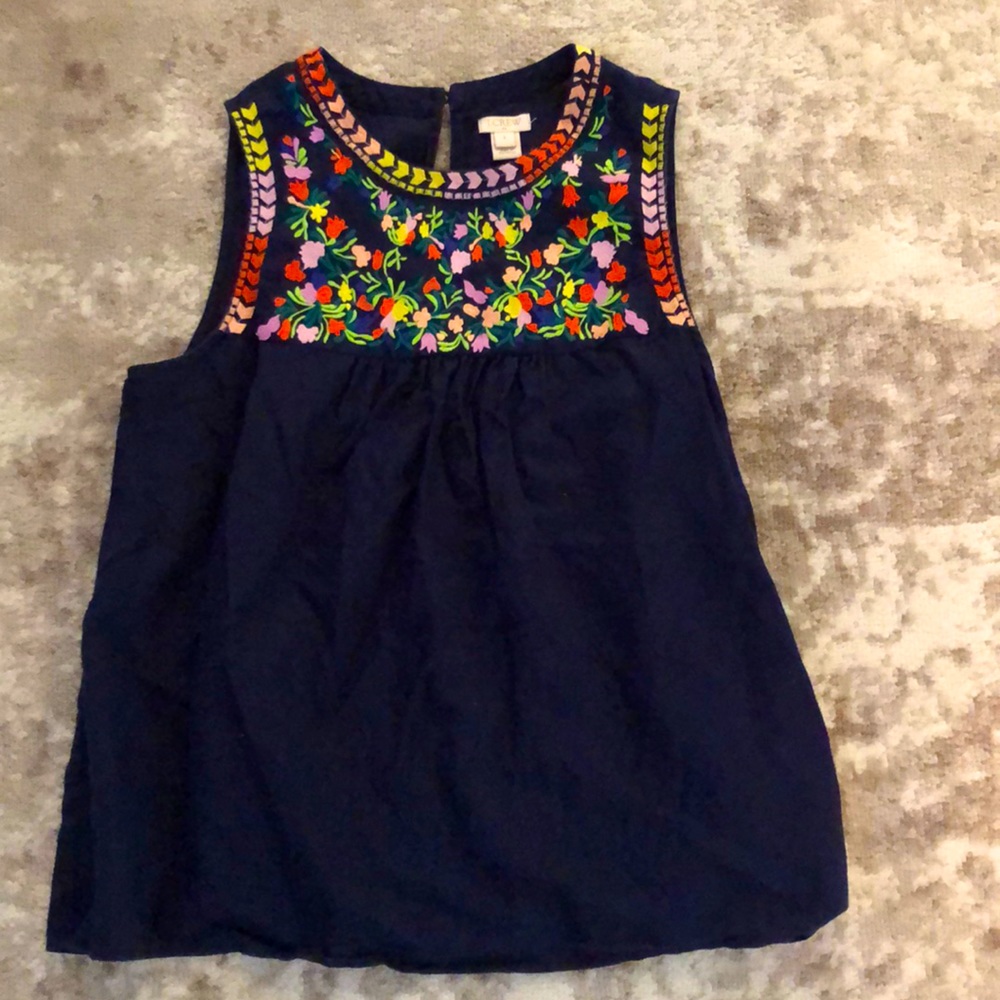 Sleeveless J. Crew top